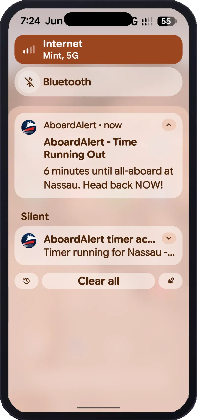Set all-aboard and save the port day